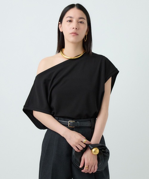 Chaos（カオス）の「Chaos(カオス)/バウカットブラウス（シャツ/ブラウス・レディース・ライトグレー/ブラック・FREE）」の9枚目の写真