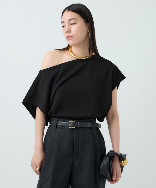 Chaos（カオス）の「Chaos(カオス)/バウカットブラウス（シャツ/ブラウス・レディース・ライトグレー/ブラック・FREE）」の10枚目の写真