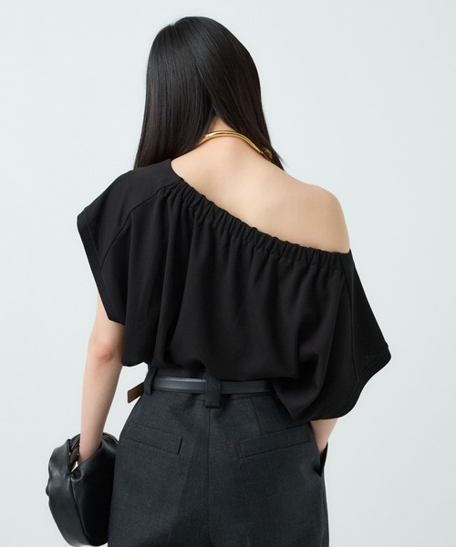 Chaos（カオス）の「Chaos(カオス)/バウカットブラウス（シャツ/ブラウス・レディース・ライトグレー/ブラック・FREE）」の12枚目の写真