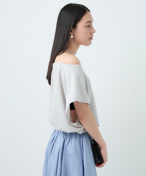 Chaos（カオス）の「Chaos(カオス)/バウカットブラウス（シャツ/ブラウス・レディース・ライトグレー/ブラック・FREE）」の19枚目の写真