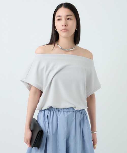 Chaos（カオス）の「Chaos(カオス)/バウカットブラウス（シャツ/ブラウス・レディース・ライトグレー/ブラック・FREE）」の21枚目の写真