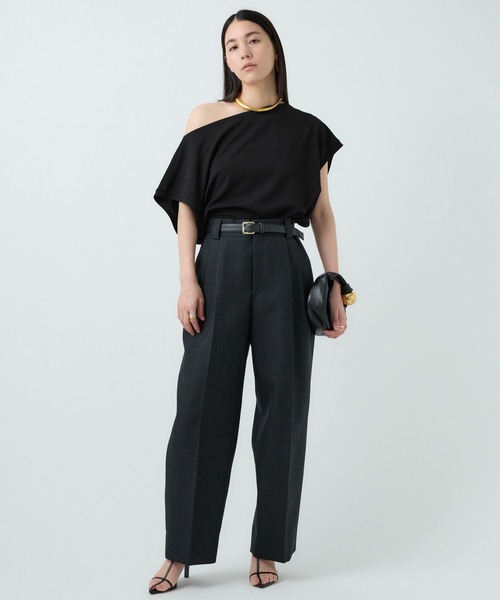 Chaos（カオス）の「Chaos(カオス)/バウカットブラウス（シャツ/ブラウス・レディース・ライトグレー/ブラック・FREE）」の5枚目の写真