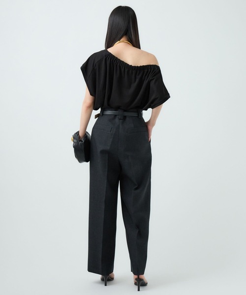 Chaos（カオス）の「Chaos(カオス)/バウカットブラウス（シャツ/ブラウス・レディース・ライトグレー/ブラック・FREE）」の7枚目の写真