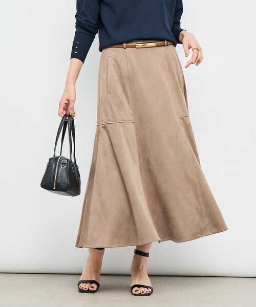 セール】《セットアップ対応》ウォッシャブルストレッチスエードフレア