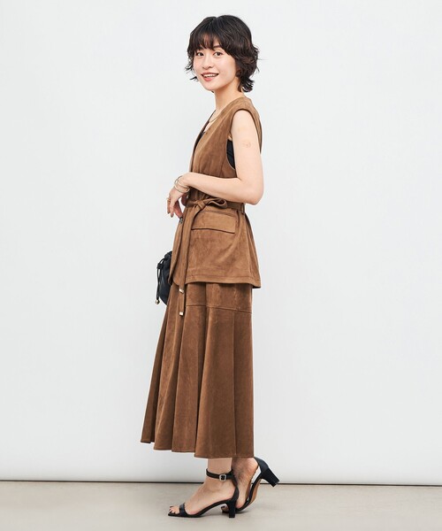 セール】《セットアップ対応》ウォッシャブルストレッチスエードフレア