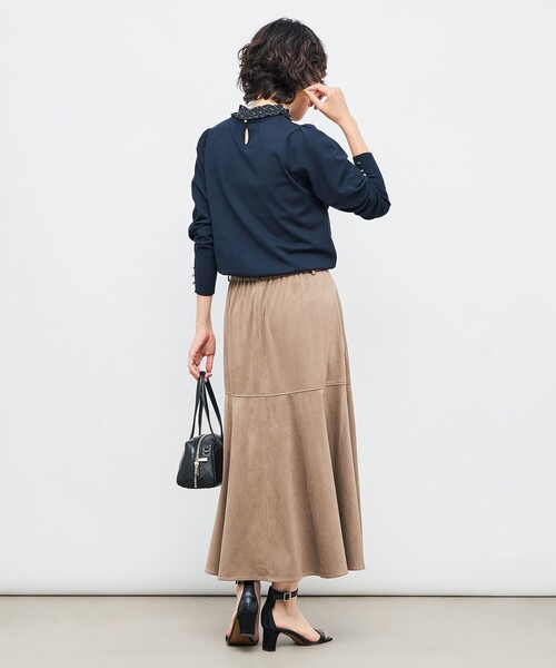 セール】《セットアップ対応》ウォッシャブルストレッチスエードフレア