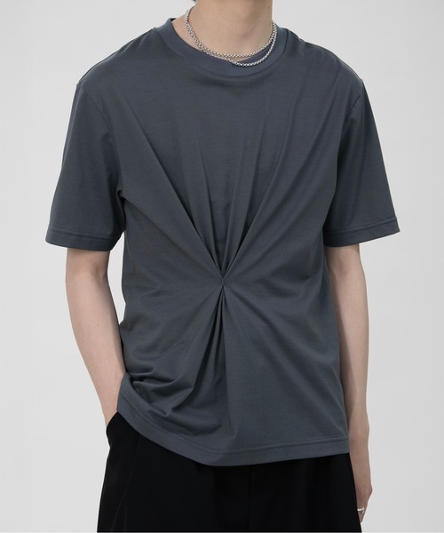 LAPIIS(ラピス)の「RAY TUCK T-SHIRT(Tシャツ/カットソー・メンズ・グレー/ブラック・LARGE/MEDIUM)」の13枚目の写真