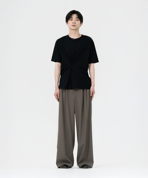 LAPIIS(ラピス)の「RAY TUCK T-SHIRT(Tシャツ/カットソー・メンズ・グレー/ブラック・LARGE/MEDIUM)」の15枚目の写真