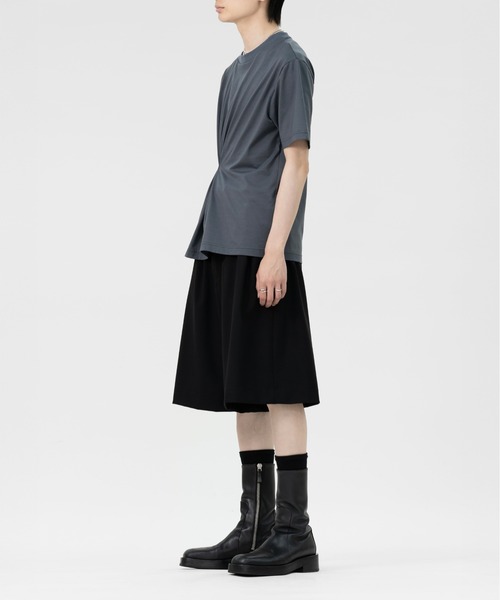 LAPIIS(ラピス)の「RAY TUCK T-SHIRT(Tシャツ/カットソー・メンズ・グレー/ブラック・LARGE/MEDIUM)」の7枚目の写真