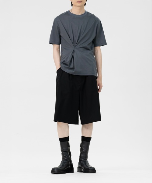 LAPIIS(ラピス)の「RAY TUCK T-SHIRT(Tシャツ/カットソー・メンズ・グレー/ブラック・LARGE/MEDIUM)」の6枚目の写真