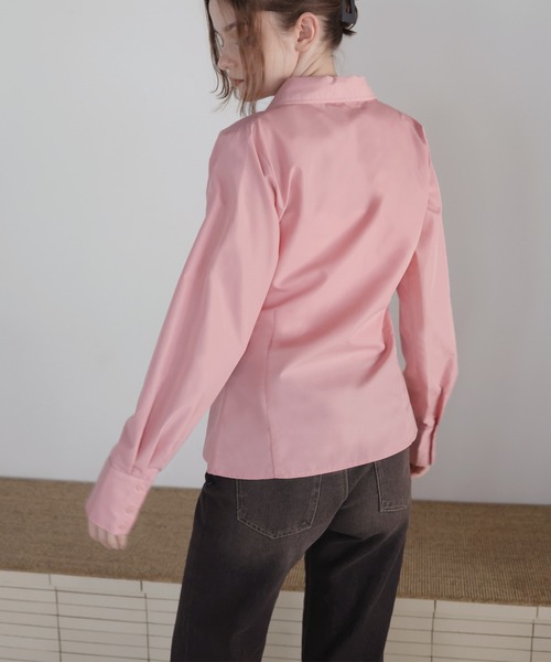 セール】ビスチェ風ダブルジップロングスリーブシャツ（シャツ