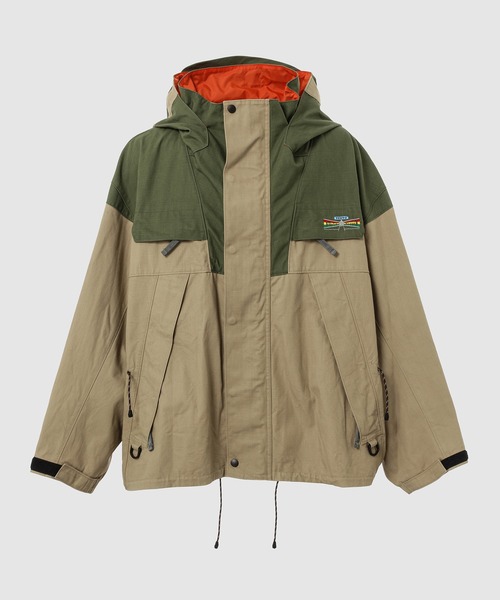 kolor / BEACON マウンテンパーカー ベージュ・オレンジ 3WAY