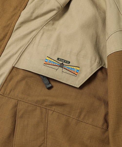 kolor / BEACON マウンテンパーカー ベージュ・オレンジ kolor