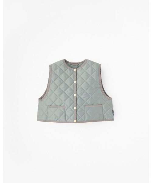 Traditional Weatherwear(トラディショナルウェザーウェア)の「ARKLEY GILET(ベスト・レディース・ブラック/アイボリー/セージグリーン・34)」の3枚目の写真
