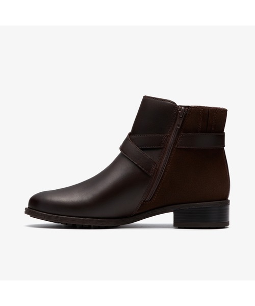 Clarks（クラークス）の「Havisham Bay / ハビシャムベイ（ブラウンレザー）（ブーツ・レディース・ブラウン・UK3/UK3.5/UK4/UK4.5/UK5/UK5.5/UK6）」の2枚目の写真