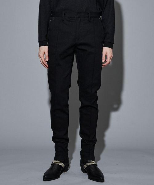 5351 POUR LES HOMMES（ゴーサンゴーイチプールオム）の「【セットアップ対応 / ストレッチ】テーパード スラックス デニム（デニムパンツ・メンズ・インディゴブルー/ブラック・44/46/48/50）」の21枚目の写真