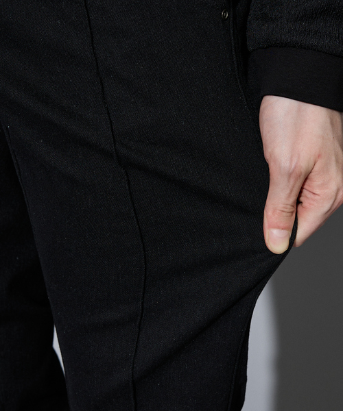 5351 POUR LES HOMMES（ゴーサンゴーイチプールオム）の「【セットアップ対応 / ストレッチ】テーパード スラックス デニム（デニムパンツ・メンズ・インディゴブルー/ブラック・44/46/48/50）」の16枚目の写真