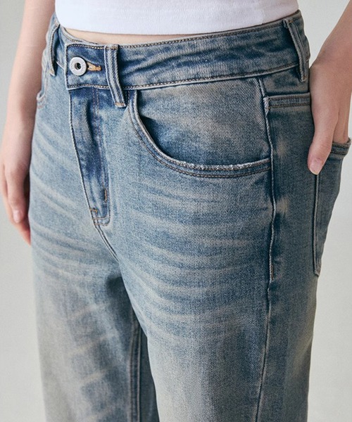 REMINISCENCEパンフレット 2025SS新作】レースベルトフレアデニムパンツ[品番：LOSW0009048
