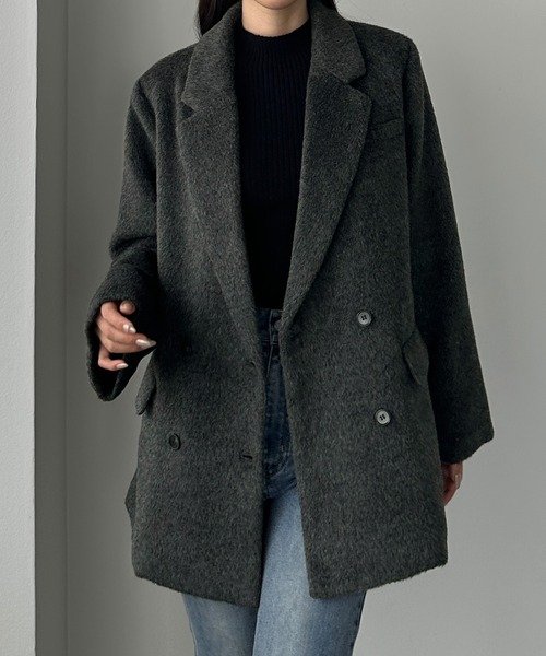 aere シャギージャケットコート　38 aere シャギージャケットコート 38
