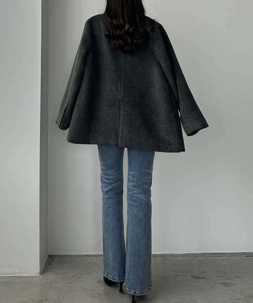 セール】シャギーテーラードジャケットコート（その他アウター