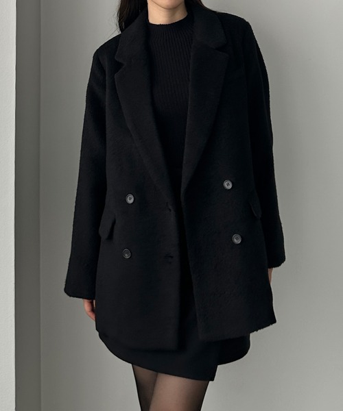 セール】シャギーテーラードジャケットコート（その他アウター