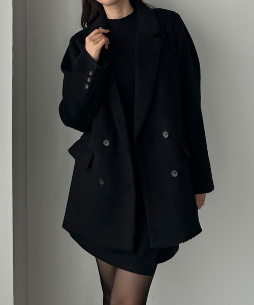 セール】シャギーテーラードジャケットコート（その他アウター