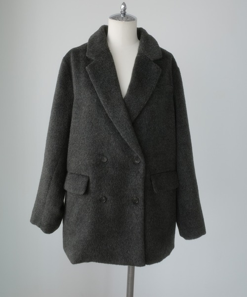 セール】シャギーテーラードジャケットコート（その他アウター