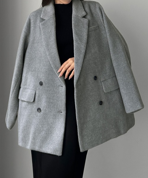 aere シャギージャケットコート　38 aere シャギージャケットコート 38