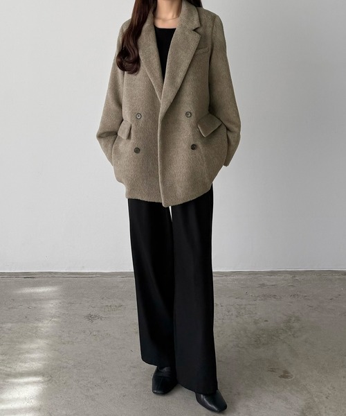 セール】シャギーテーラードジャケットコート（その他アウター