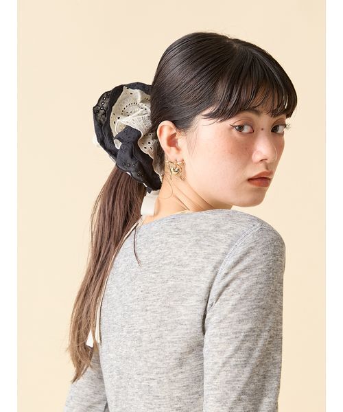 LILY BROWN（リリーブラウン）の「バリエーションリボンシュシュ（シュシュ・レディース・ドット/レッド/レオパード/オフホワイト・F）」の13枚目の写真