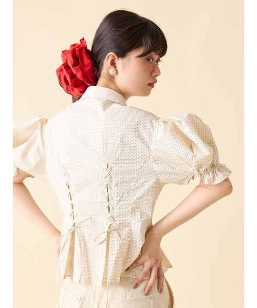 LILY BROWN（リリーブラウン）の「バリエーションリボンシュシュ（シュシュ・レディース・ドット/レッド/レオパード/オフホワイト・F）」の19枚目の写真