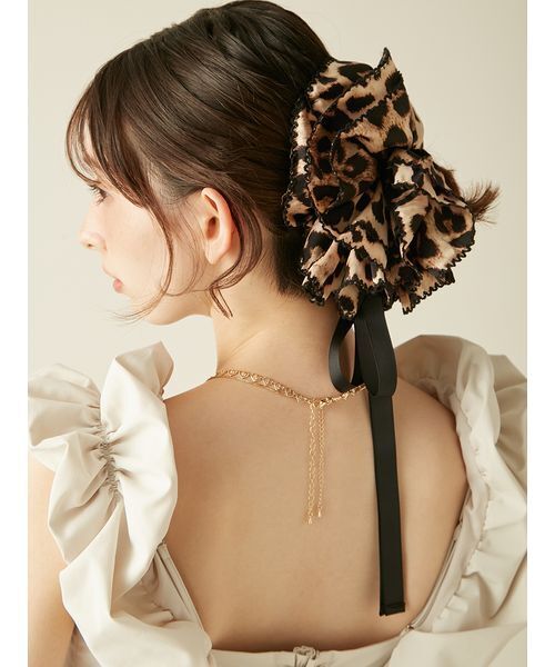 LILY BROWN（リリーブラウン）の「バリエーションリボンシュシュ（シュシュ・レディース・ドット/レッド/レオパード/オフホワイト・F）」の20枚目の写真