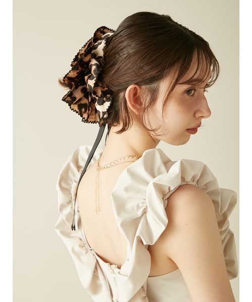 LILY BROWN（リリーブラウン）の「バリエーションリボンシュシュ（シュシュ・レディース・ドット/レッド/レオパード/オフホワイト・F）」の21枚目の写真