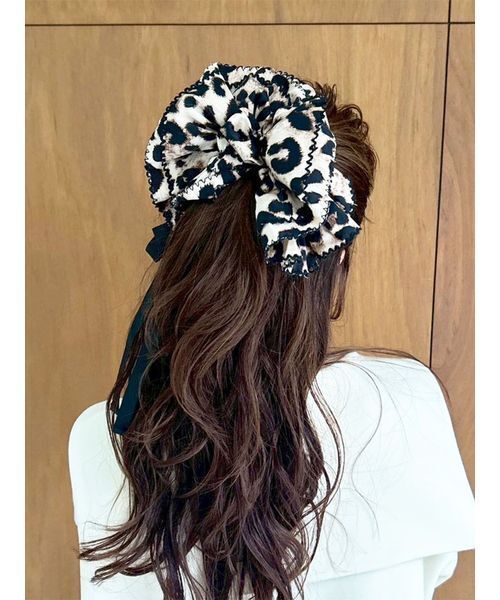 LILY BROWN ロングリボンシュシュ 黒black リリーブラウン LILY BROWN ロングリボンシュシュ （BLK