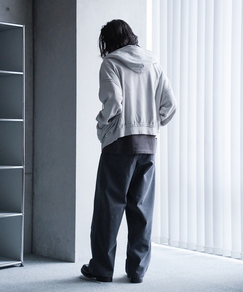 RATTLE TRAP(ラトルトラップ)の「カットオフピグメントコンパクトロゴパーカ(パーカー・メンズ・ブラック/グレー/ネイビー・S/M/L)」の22枚目の写真