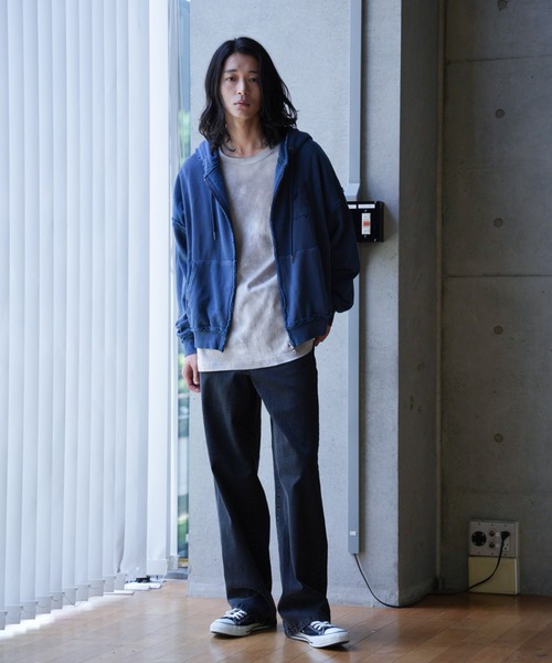 RATTLE TRAP(ラトルトラップ)の「カットオフピグメントコンパクトロゴパーカ(パーカー・メンズ・ブラック/グレー/ネイビー・S/M/L)」の13枚目の写真