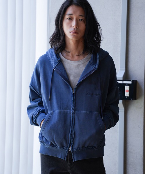 RATTLE TRAP(ラトルトラップ)の「カットオフピグメントコンパクトロゴパーカ(パーカー・メンズ・ブラック/グレー/ネイビー・S/M/L)」の17枚目の写真