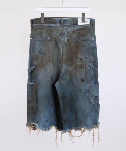 DISCOVERED（ディスカバード）の「DISCOVERED DOUBLE KNEE DENIM SHORTS（デニムパンツ・メンズ・インディゴブルー/ブラック・1/3）」の4枚目の写真