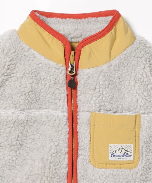 BEAMS mini(ビームスミニ)の「ボアキルト リバーシブル ベスト 2025FW(90~140cm)(ベスト・キッズ・ナチュラル/ネイビー・S(90~100)/(110~120)/(130~140))」の16枚目の写真