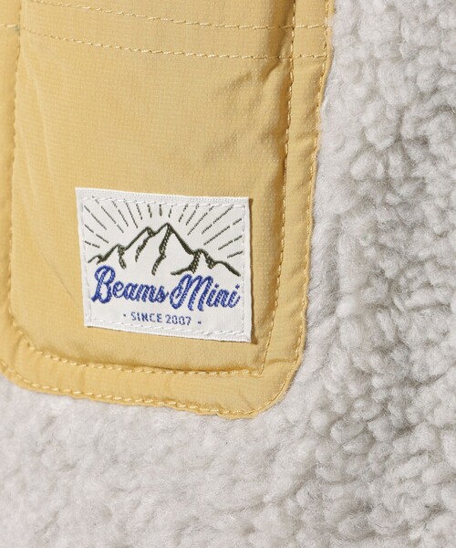 BEAMS mini(ビームスミニ)の「ボアキルト リバーシブル ベスト 2025FW(90~140cm)(ベスト・キッズ・ナチュラル/ネイビー・S(90~100)/(110~120)/(130~140))」の17枚目の写真