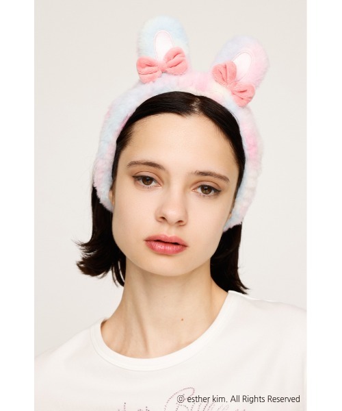 SLY（スライ）の「Esther Bunny x SLY HEADBAND エスターバニー スライ ヘアーバンド キャラクター（ヘアバンド・レディース・ピンク・FREE）」の7枚目の写真