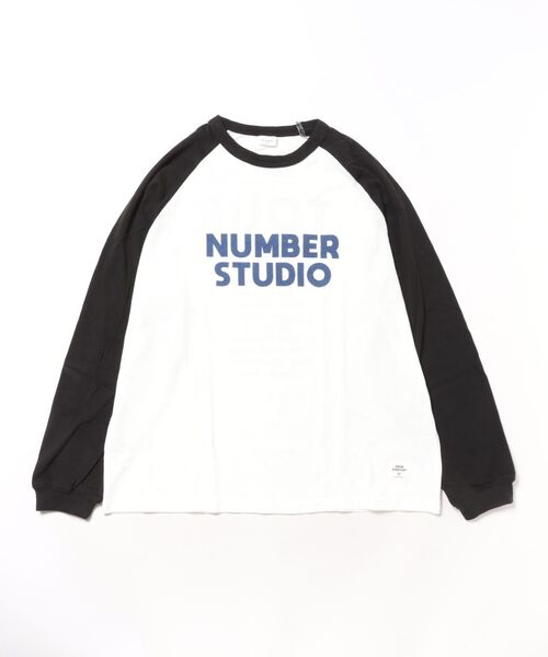 jeans-b（ジーンズベー）の「ジーンズベー NUMBER STUDIO　ロングTシャツ（Tシャツ/カットソー・キッズ・サンドベージュ/ベージュ/オフホワイト・140cm/150cm/160cm/130cm）」の8枚目の写真