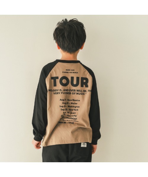 jeans-b（ジーンズベー）の「ジーンズベー NUMBER STUDIO　ロングTシャツ（Tシャツ/カットソー・キッズ・サンドベージュ/ベージュ/オフホワイト・140cm/150cm/160cm/130cm）」の16枚目の写真