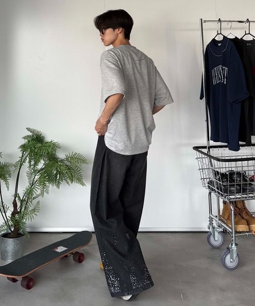 sedacle（セダクル）の「ラインストーンデニム（デニムパンツ・レディース・ライトインディゴブルー/ブラック・MEDIUM/SMALL/LARGE）」の9枚目の写真