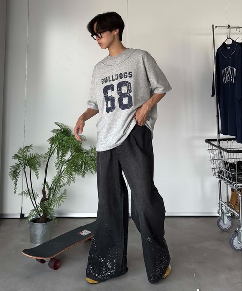 sedacle（セダクル）の「ラインストーンデニム（デニムパンツ・レディース・ライトインディゴブルー/ブラック・MEDIUM/SMALL/LARGE）」の8枚目の写真