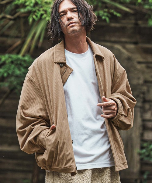 CAMBIO（カンビオ）の「mj11003- 裏エコファールーズシルエットコーデュロイブルゾン(CMB-R0175)（ブルゾン・メンズ・ブラック/オフホワイト/キャメル・S/M/L）」の12枚目の写真