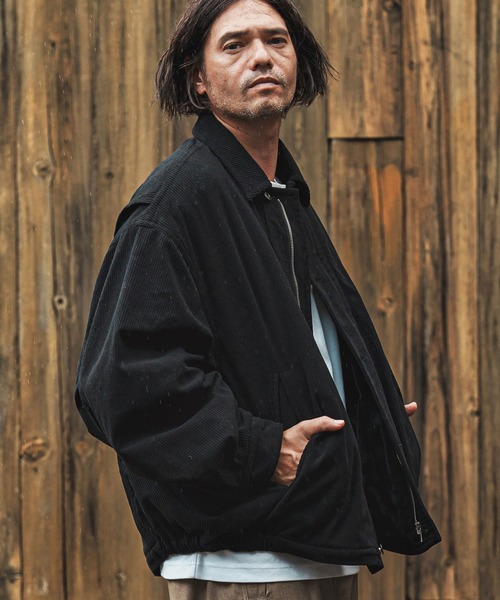 CAMBIO（カンビオ）の「mj11003- 裏エコファールーズシルエットコーデュロイブルゾン(CMB-R0175)（ブルゾン・メンズ・ブラック/オフホワイト/キャメル・S/M/L）」の17枚目の写真