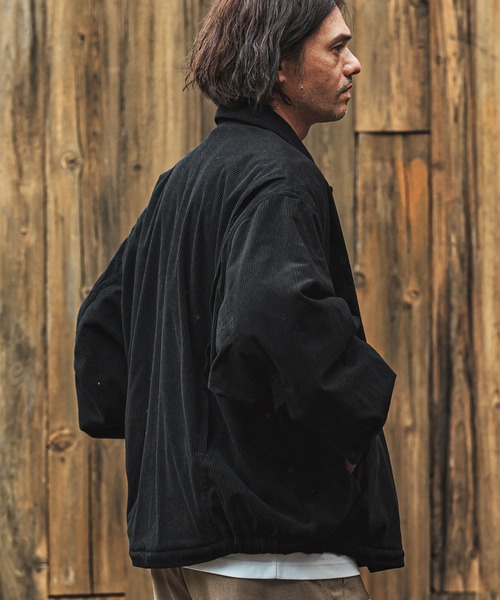 CAMBIO（カンビオ）の「mj11003- 裏エコファールーズシルエットコーデュロイブルゾン(CMB-R0175)（ブルゾン・メンズ・ブラック/オフホワイト/キャメル・S/M/L）」の18枚目の写真