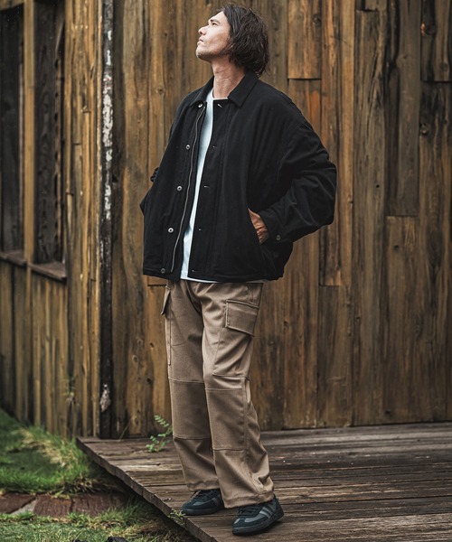 CAMBIO（カンビオ）の「mj11003- 裏エコファールーズシルエットコーデュロイブルゾン(CMB-R0175)（ブルゾン・メンズ・ブラック/オフホワイト/キャメル・S/M/L）」の19枚目の写真