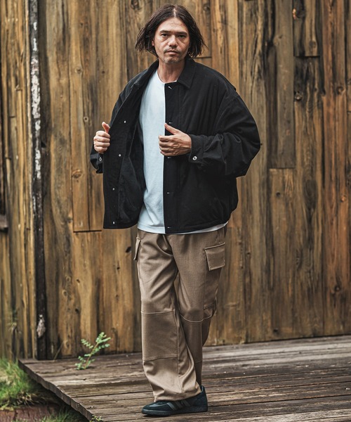 CAMBIO（カンビオ）の「mj11003- 裏エコファールーズシルエットコーデュロイブルゾン(CMB-R0175)（ブルゾン・メンズ・ブラック/オフホワイト/キャメル・S/M/L）」の20枚目の写真